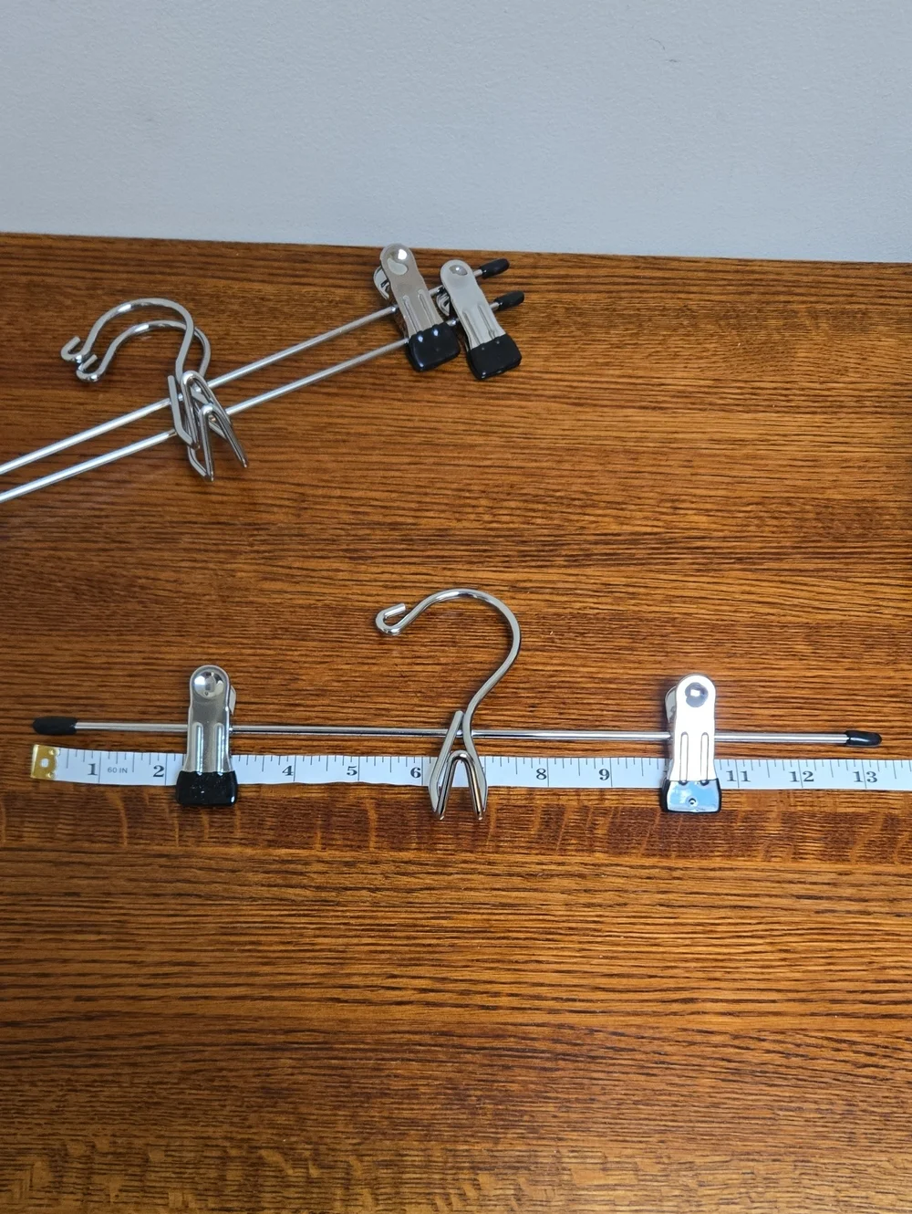 Metal Skirt/Pant Hangers with Clips - Set of 3